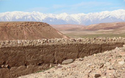 Vista al Atlas desde Aït-ben-haddou